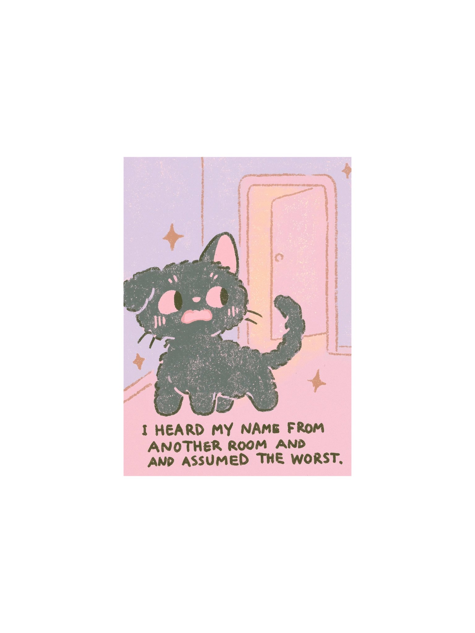 Cat Panic Quote Poster product image (6)