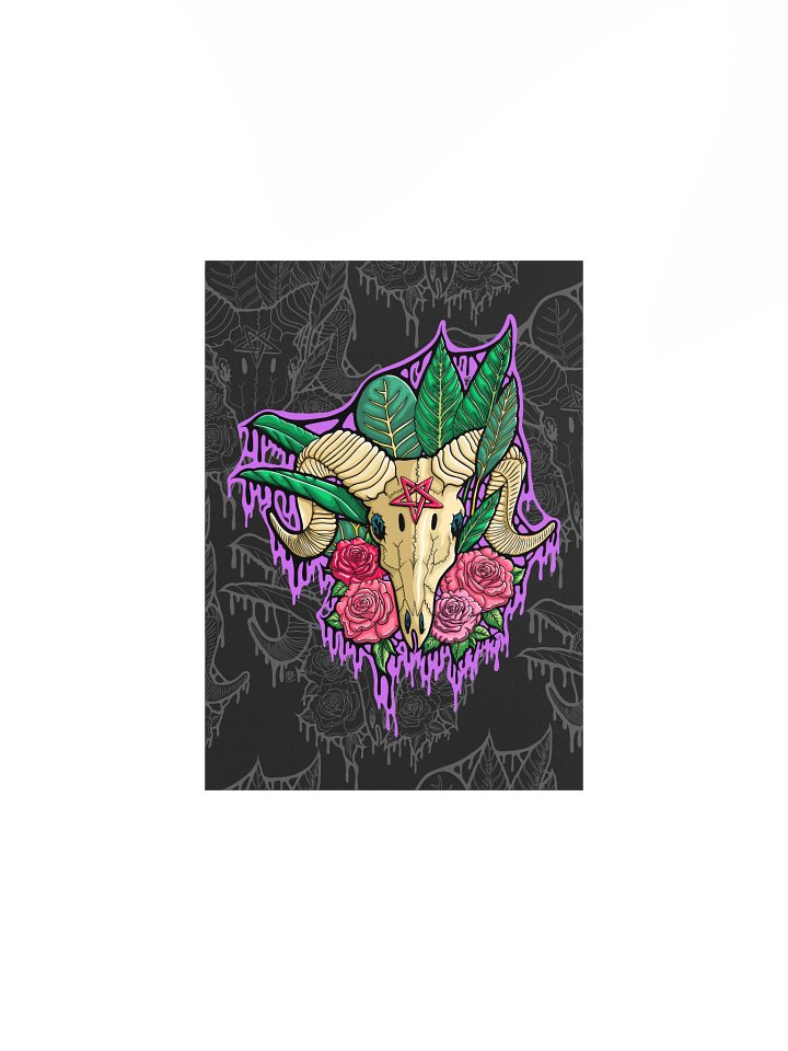 Drippy Baphomet Skull OG Poster Print product image (1)