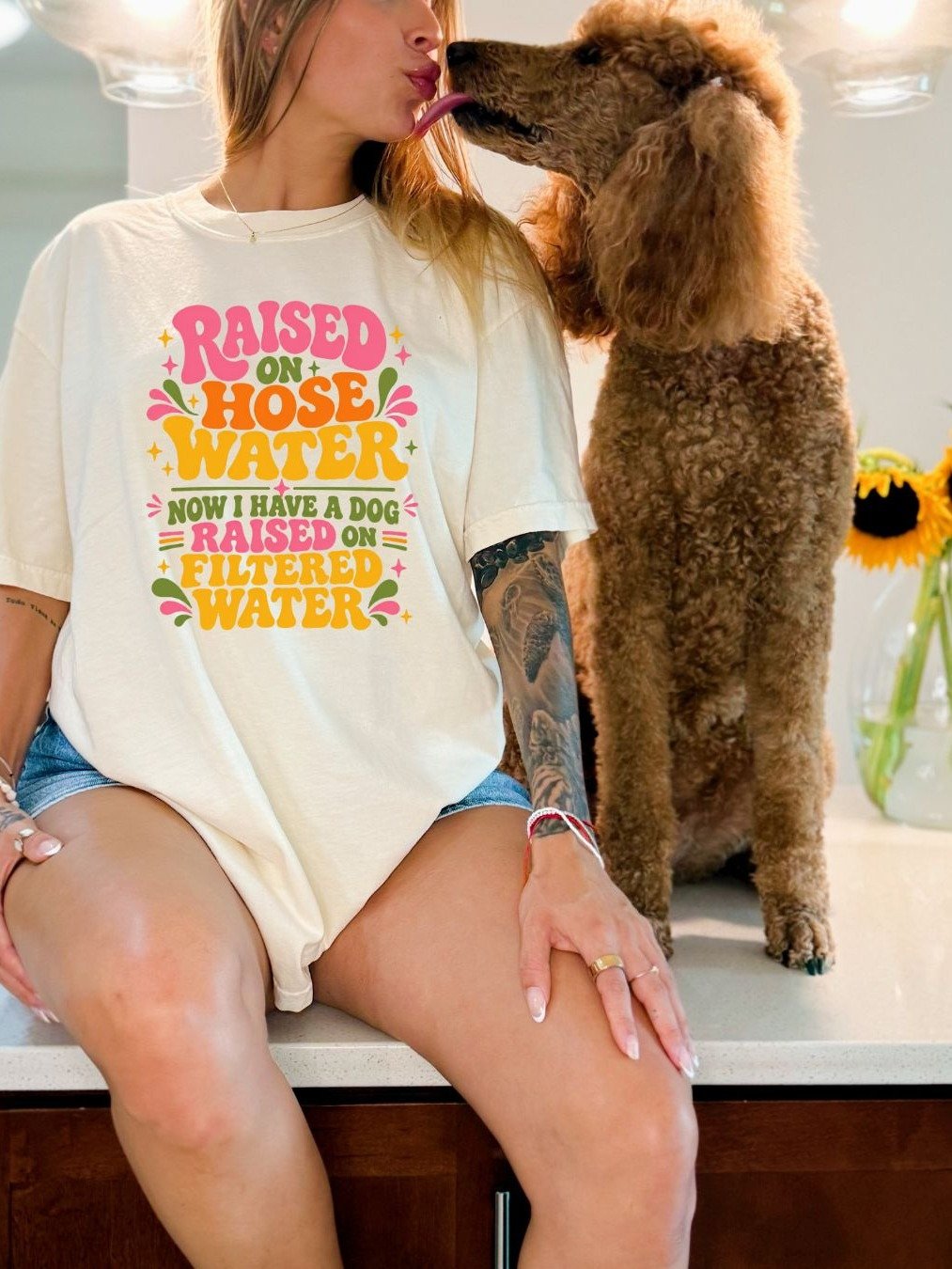 Raised on Hose Water Dog Lover Tee product image (9)