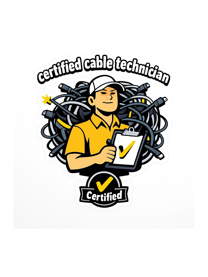 Certified Cable Technician Sticker Set product image (1)