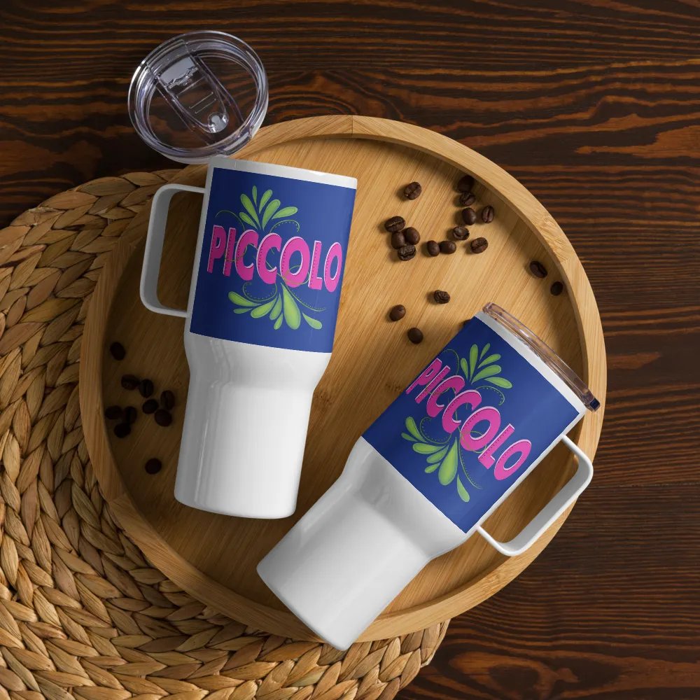 Flute Flourish Travel Mug with Handle - Piccolo product image (9)