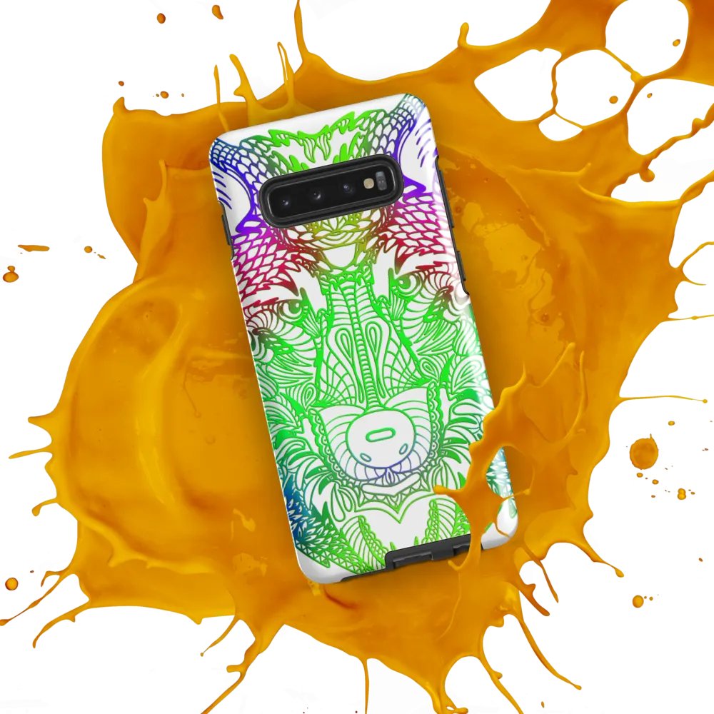 Wolf Head Green Mandala Phone Case product image (9)