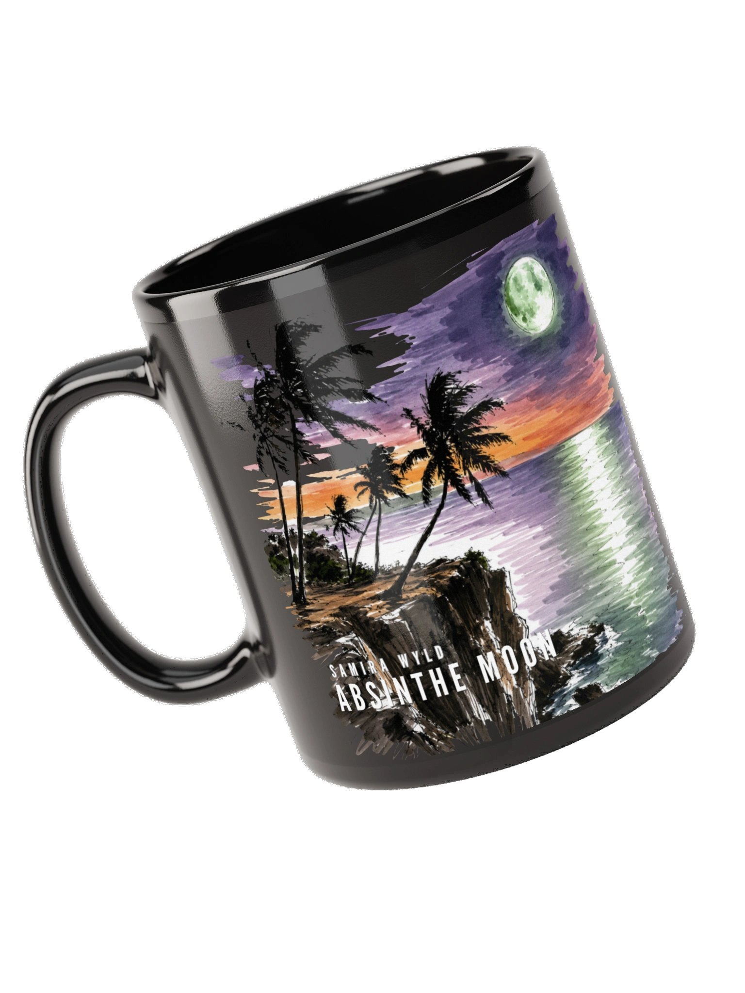Absinthe Moon Sketch Edition Black Mug product image (7)