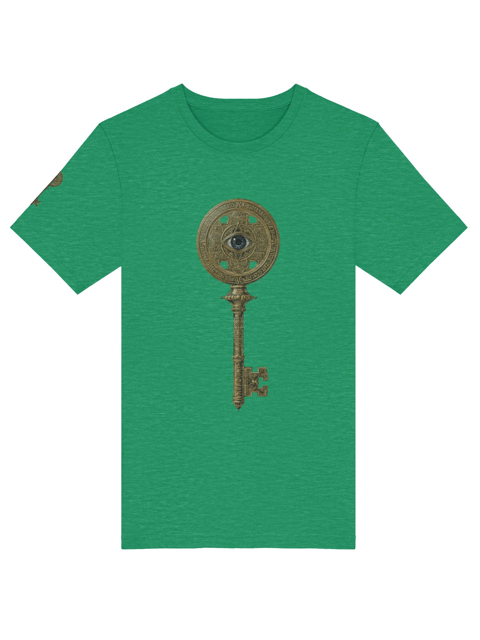 The Gatekeeper’s Key Classic T-Shirt – Front & Right Shoulder Print | Heather Kelly | Bella+Canvas 3001 product image (5)