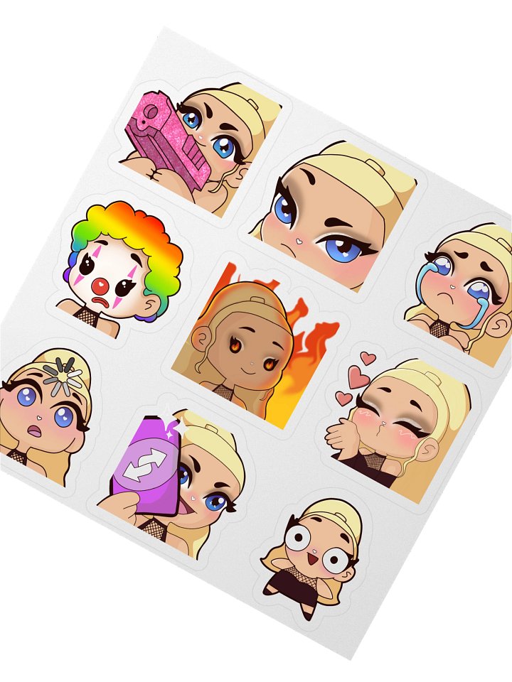 9 Gigi Twitch Emote Stickers product image (2)