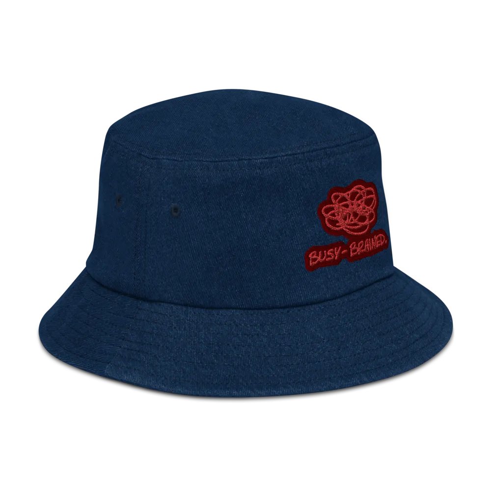 BUSY-BRAINED (cherry) denim bucket hat product image (3)