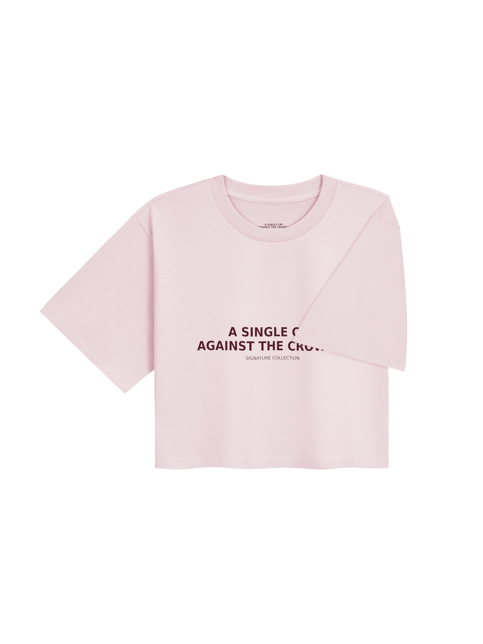 A Single Cry Against the Crowd™ — Women’s Signature Heavyweight Crop Tee product image (5)