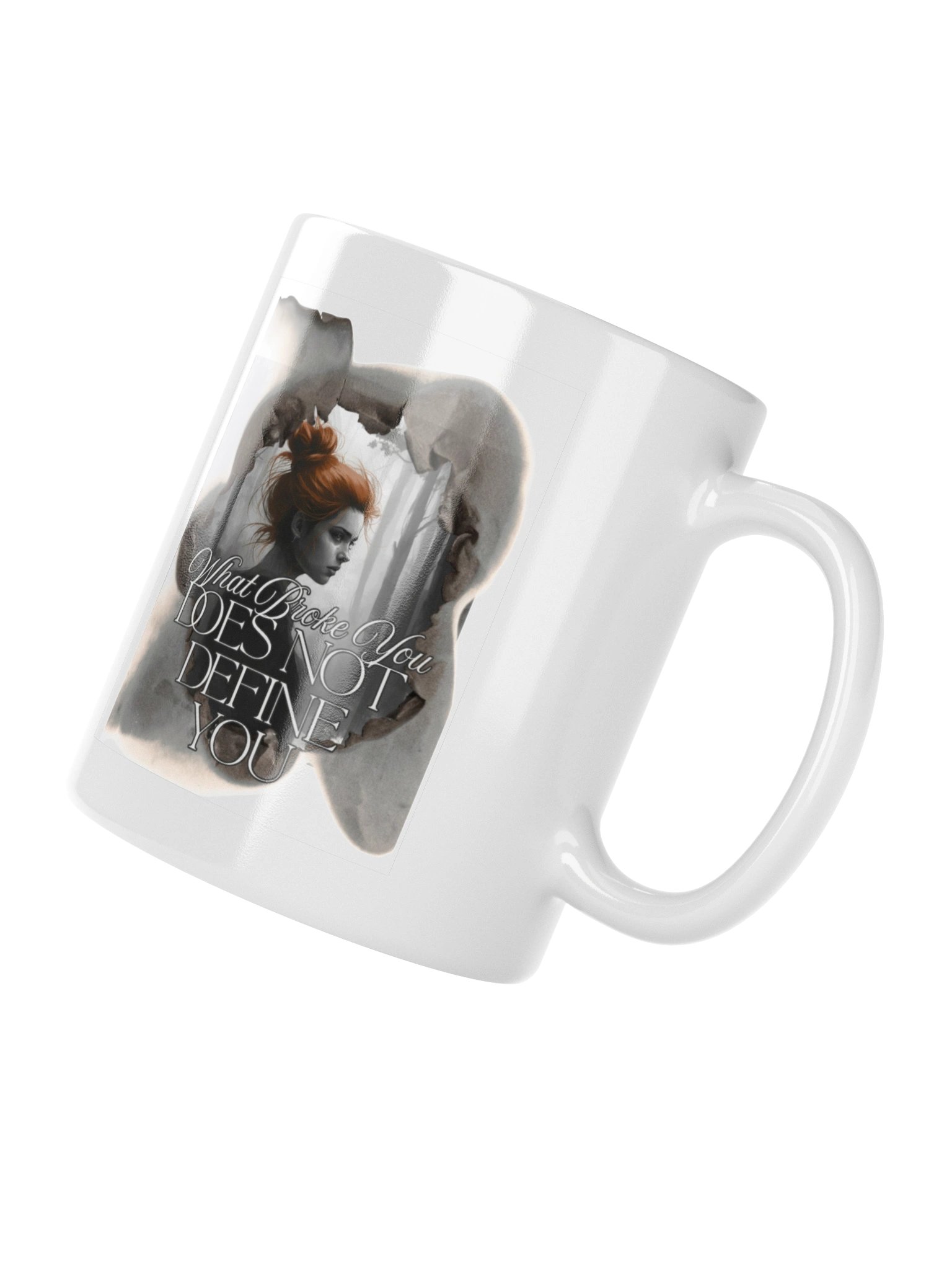 Mind Matter- What Broke You Does Not Define You- White Mug product image (4)