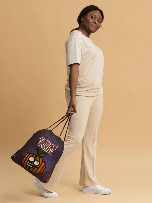 Hehe Pumpkin Drawstring Bag product image (3)