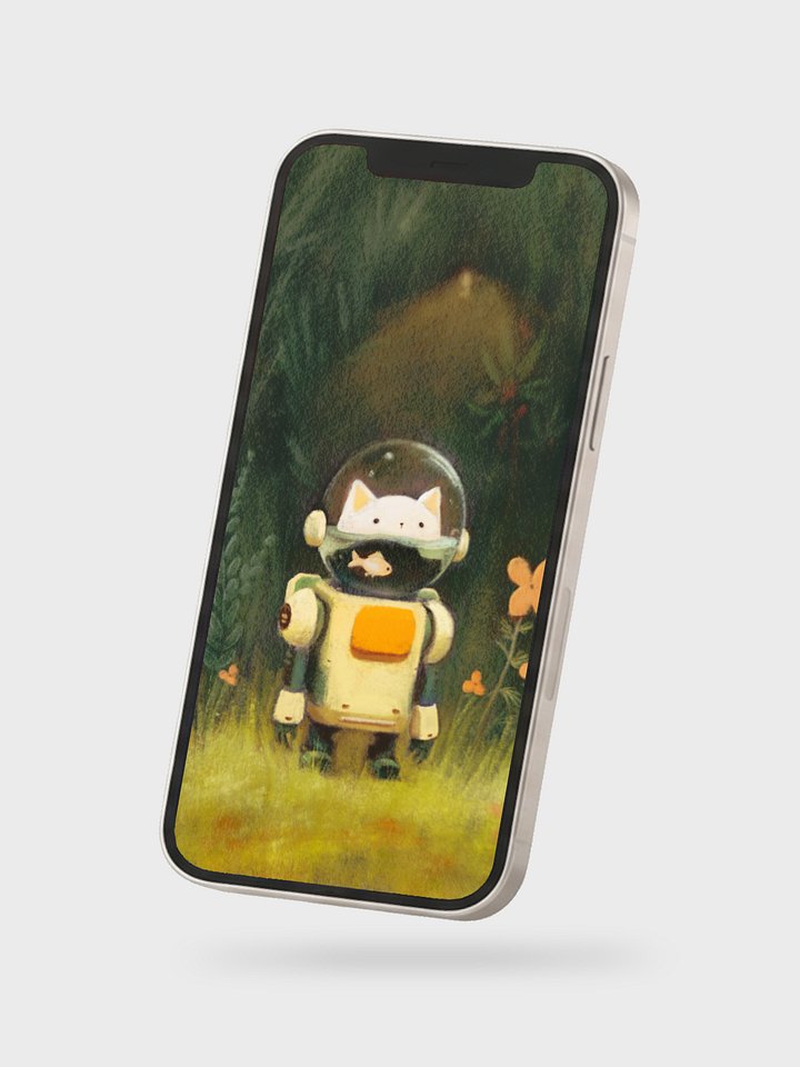 dual-core purrcessor - digital wallpaper (3000 x 4200px) product image (1)