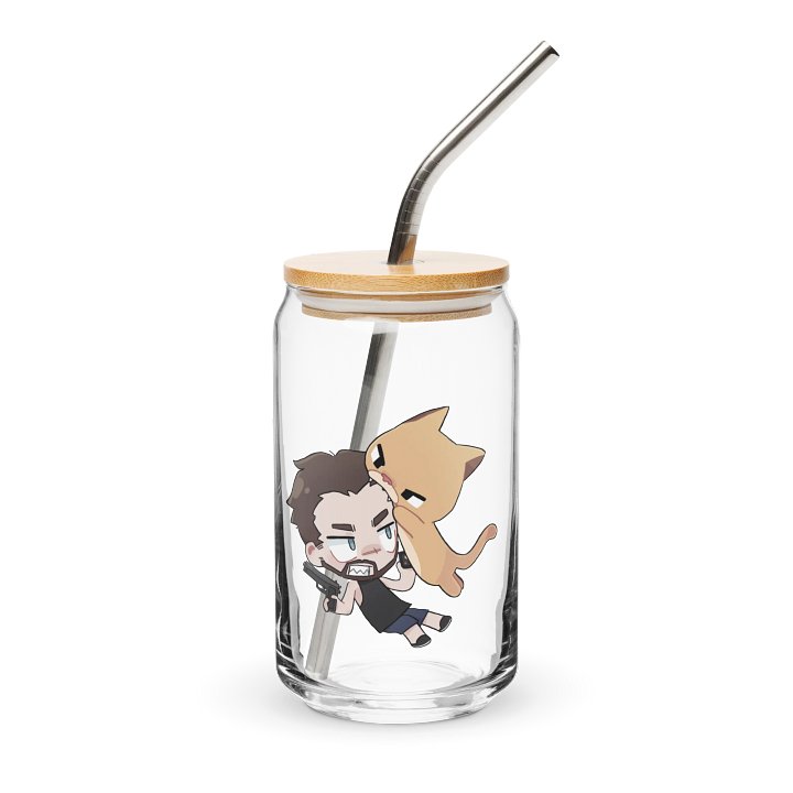 Cute Attack Glass Cup product image (1)