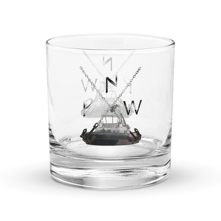X Ancher Chain PNW Rocks Glass 10.5oz product image (1)