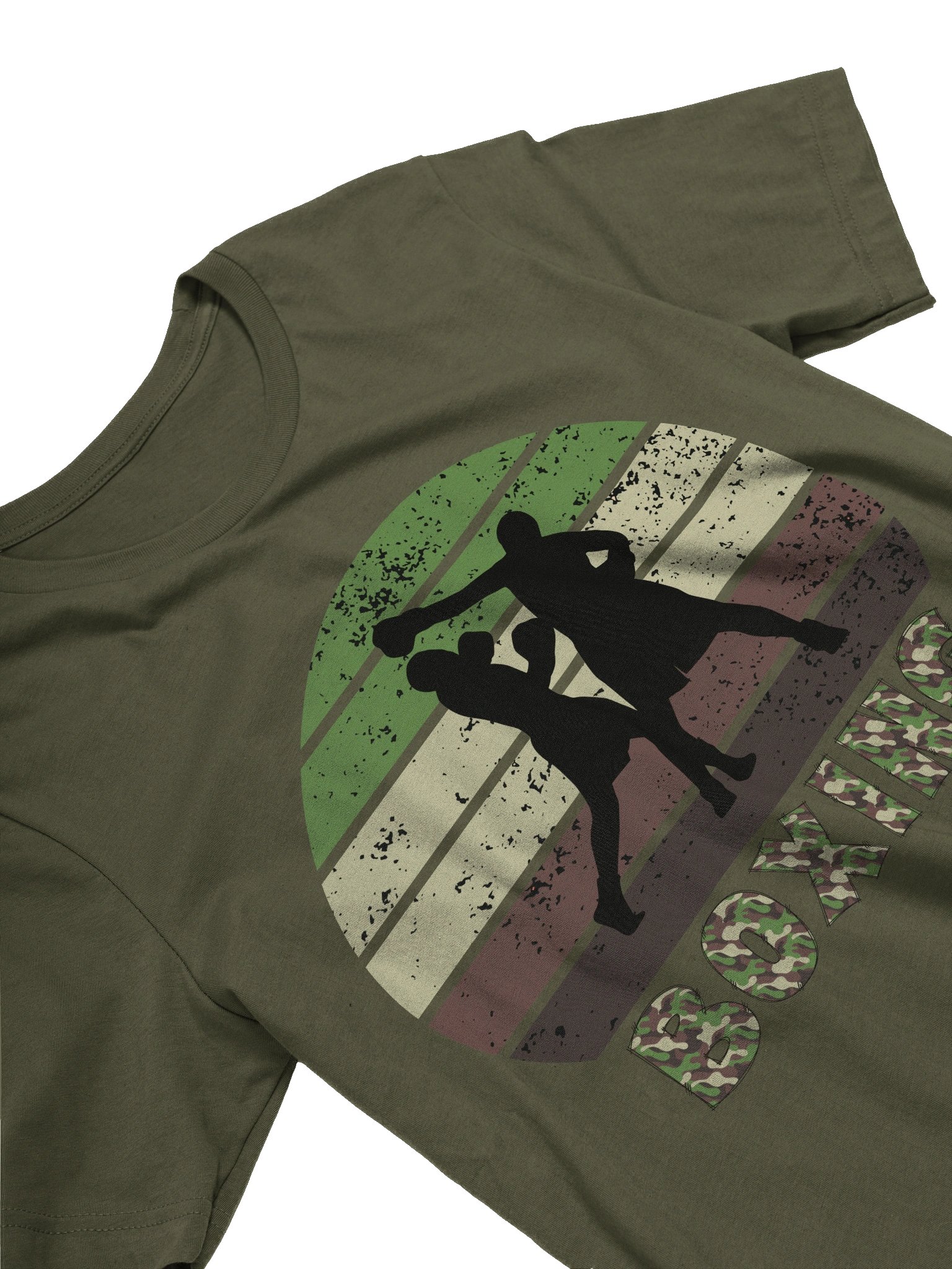 Boxing 'Vintage' Camo Style T-Shirt product image (18)