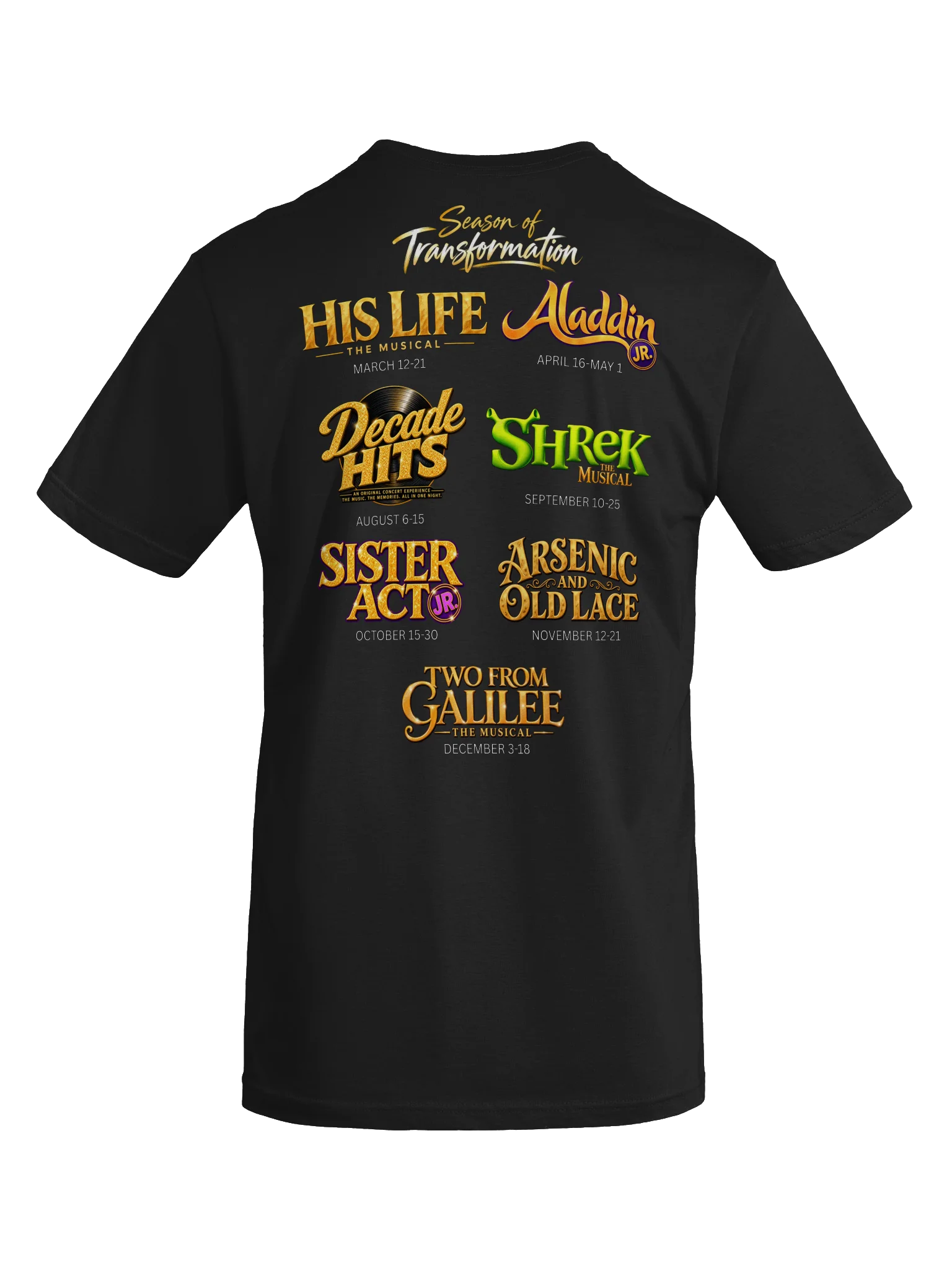 Ignite Theatrical 2027 Season of Transformation – Official Collector's T-Shirt product image (7)