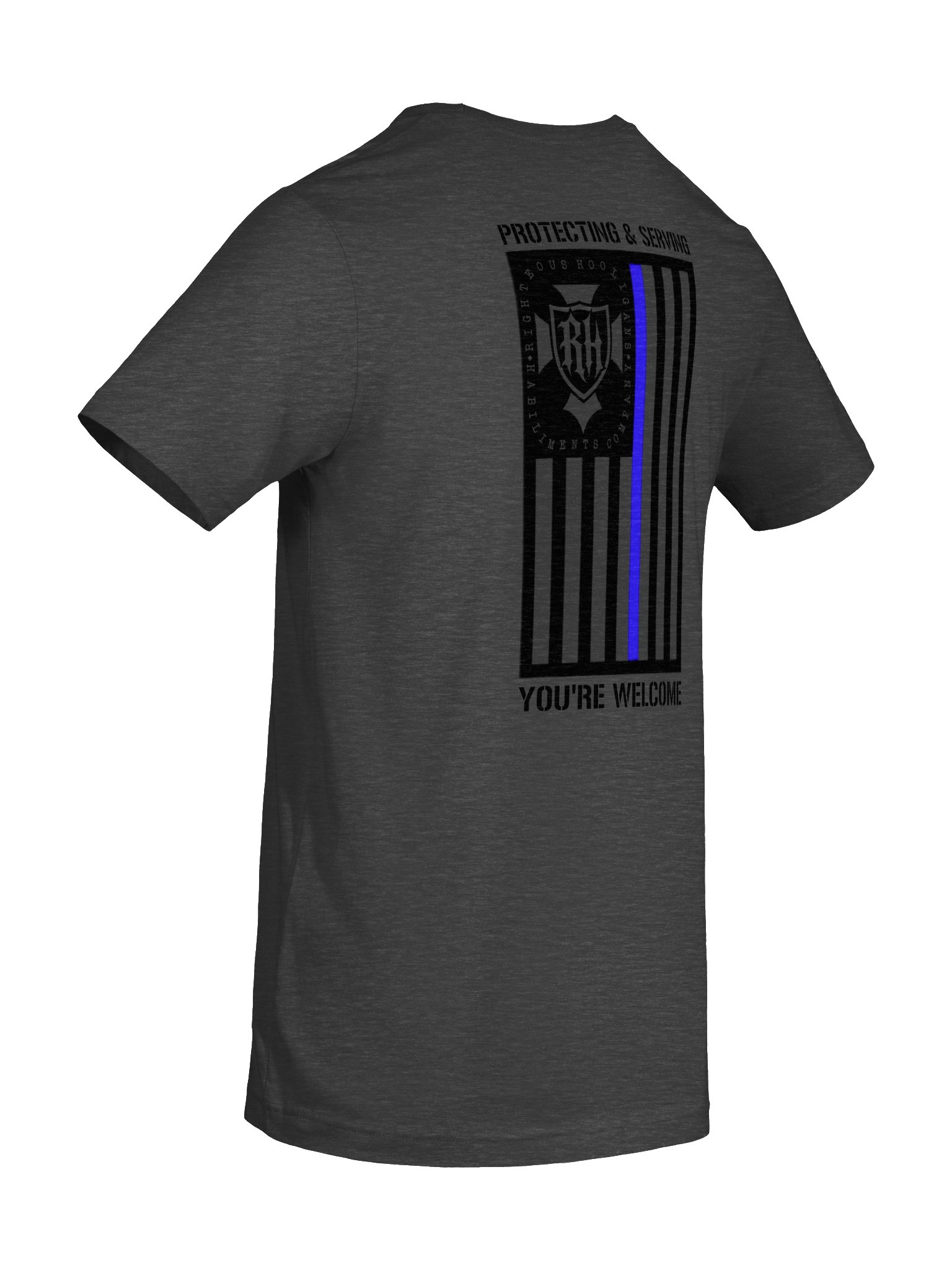 Blue Line Flag Protect and Serve Tee product image (7)