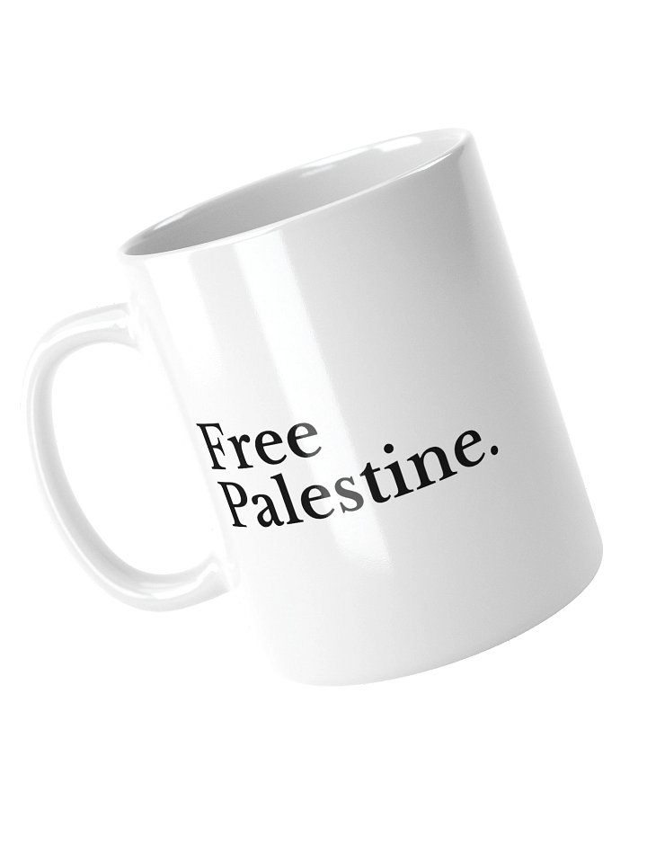 fuck trump fuck ice free palestine mug ceramic product image (1)