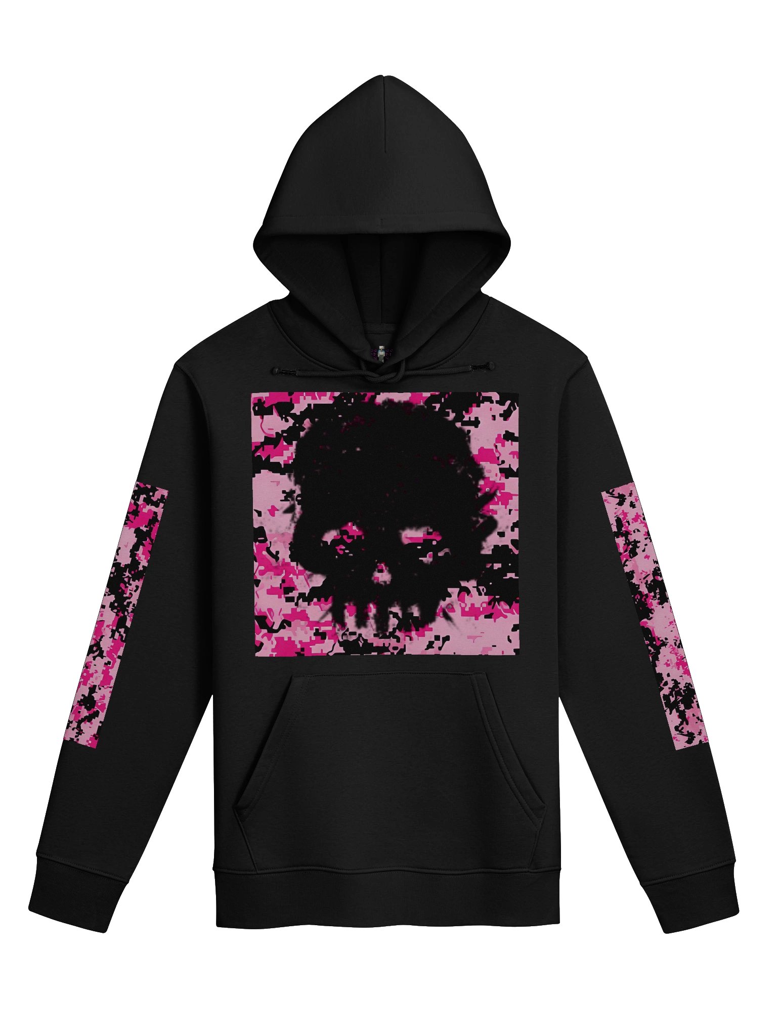Pixelated Skull Camo Eco Hoodie product image (1)