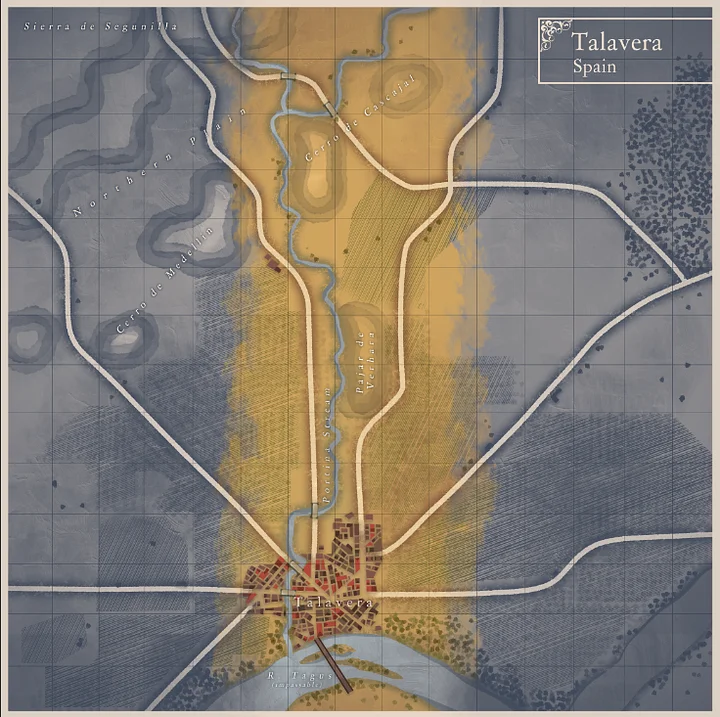 Talavera battle map. product image (2)