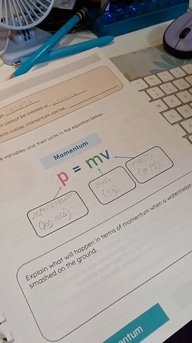 Ana was excited for the physics unit she was starting today so, let's check in and see what she's learning about! 💙 #physicsi...