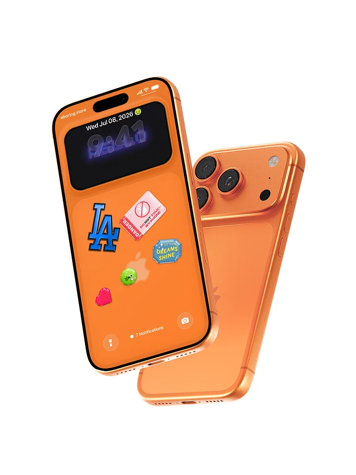 iPhone 17 Cosmic Orange Camera bump wallpaper product image (2)