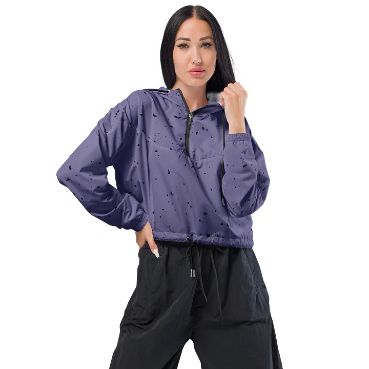 Purple Speckle Cropped Windbreaker product image (1)