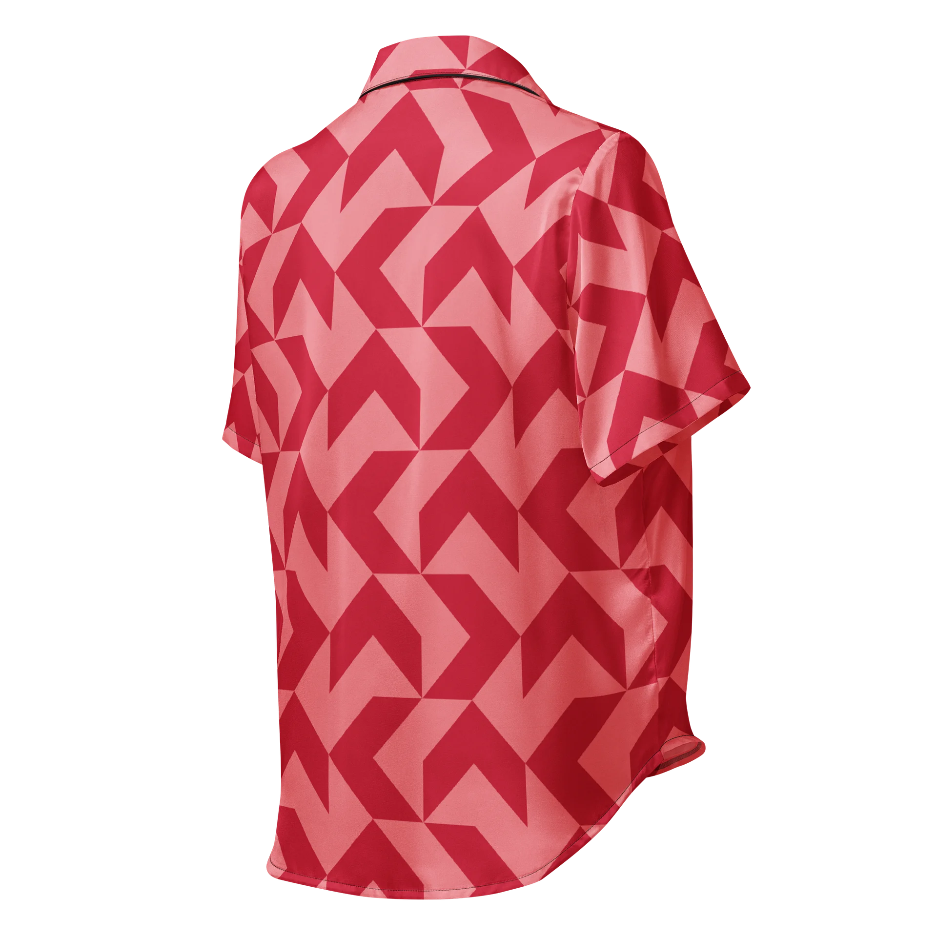 Red Zigzag Geo Pajama Top product image (2)