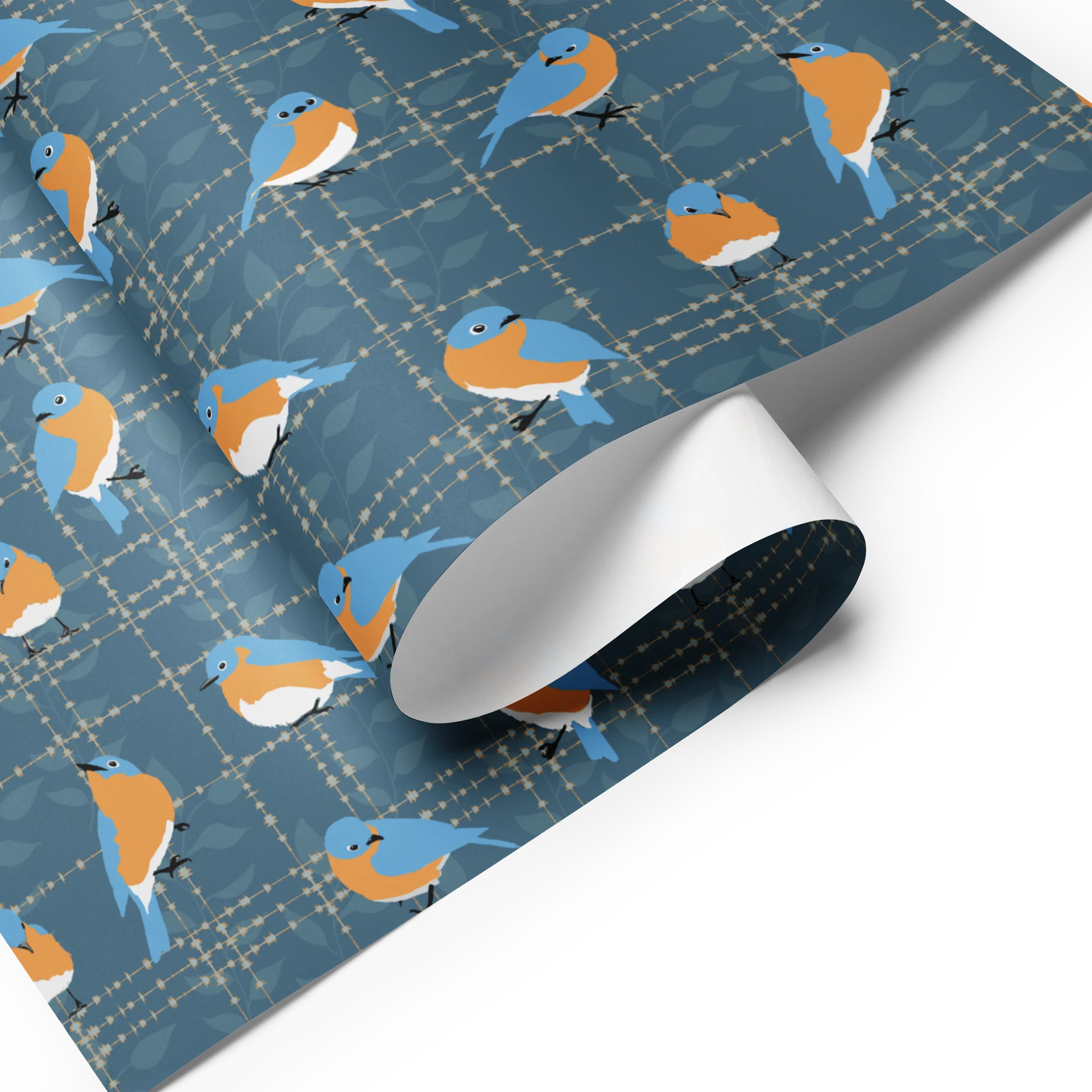 Bluebird Wrapping Paper Set 2 in Blue product image (8)