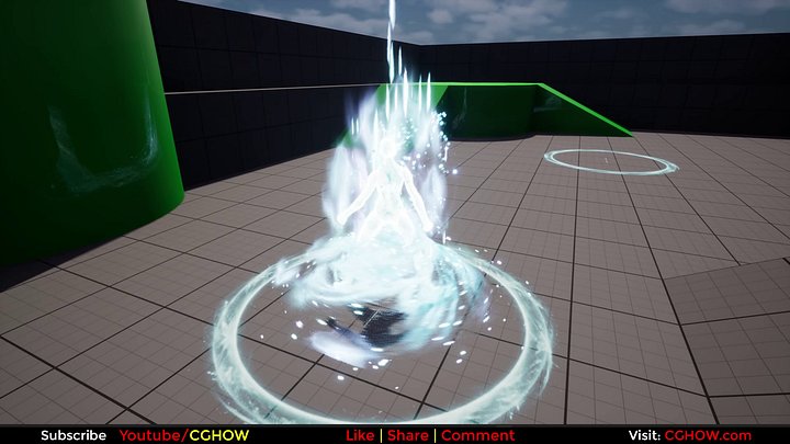 Ice Powerup Aura FX in Unreal Engine 5 Niagara product image (1)