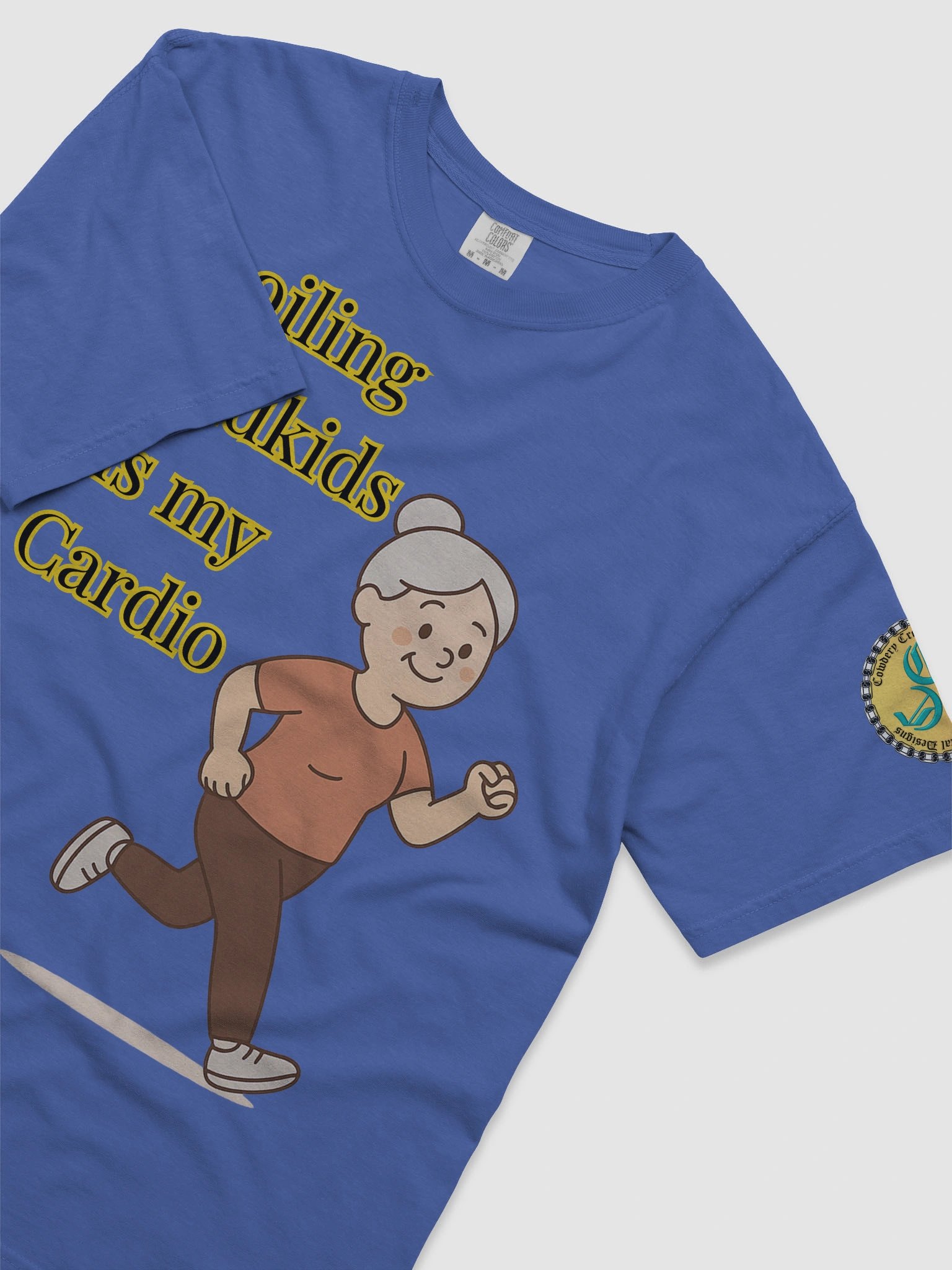 Spoiling Grandkids is my Cardio (Female) Comfort Colors Garment-Dyed Heavyweight T-Shirt Colors (2) product image (5)