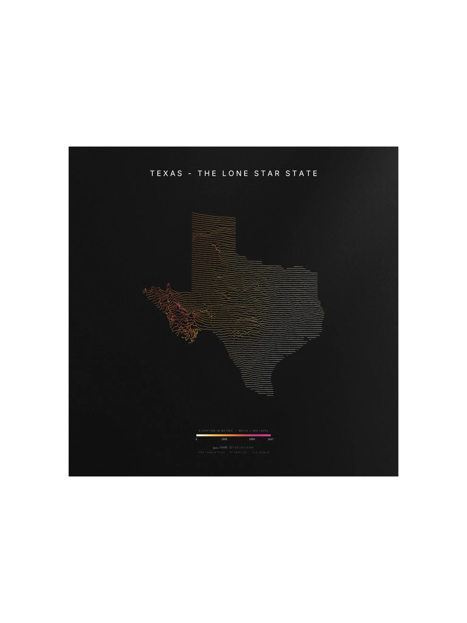 Ridgeline Poster - Texas product image (1)