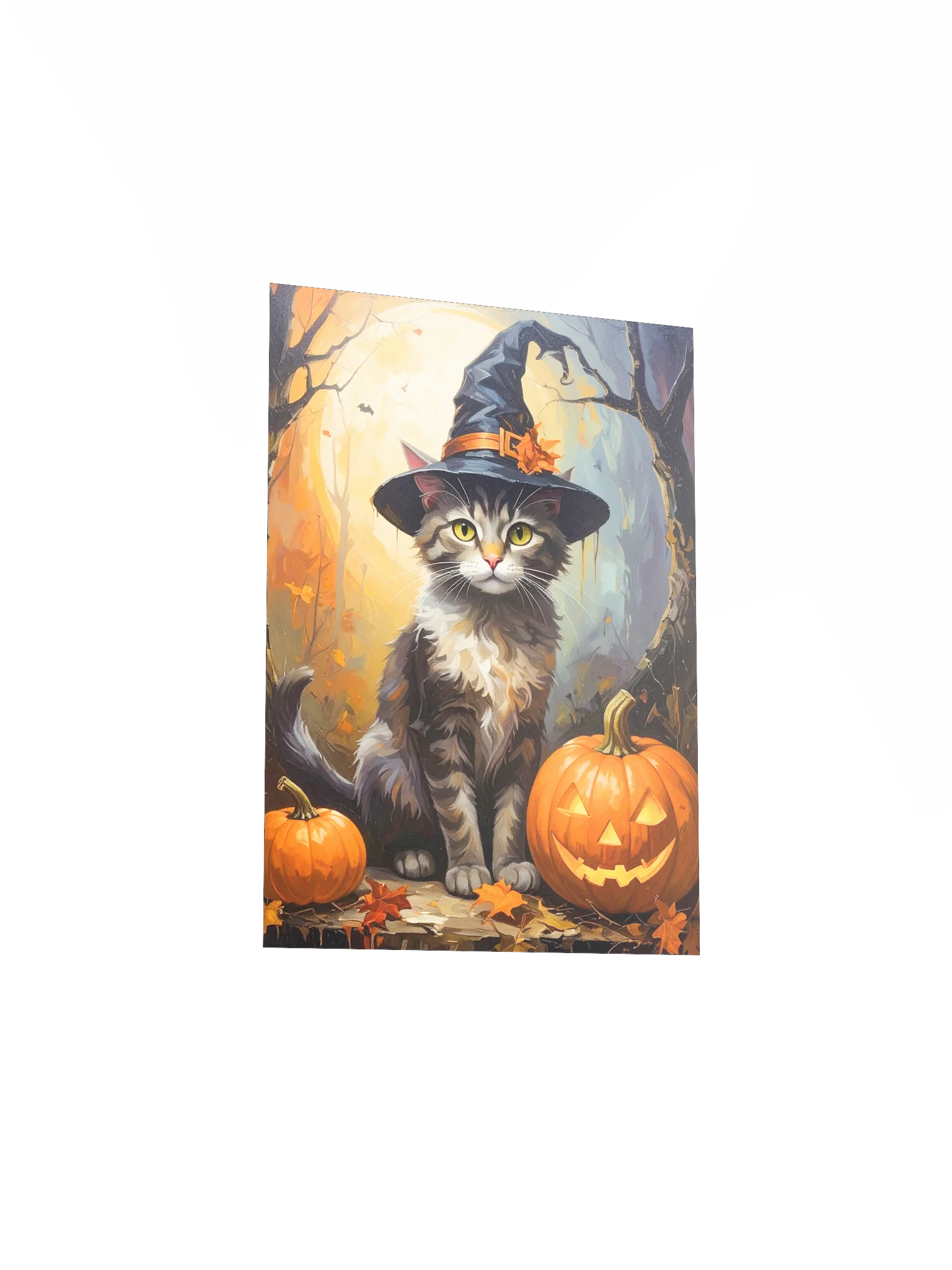 Halloween Cat with Pumpkins product image (3)
