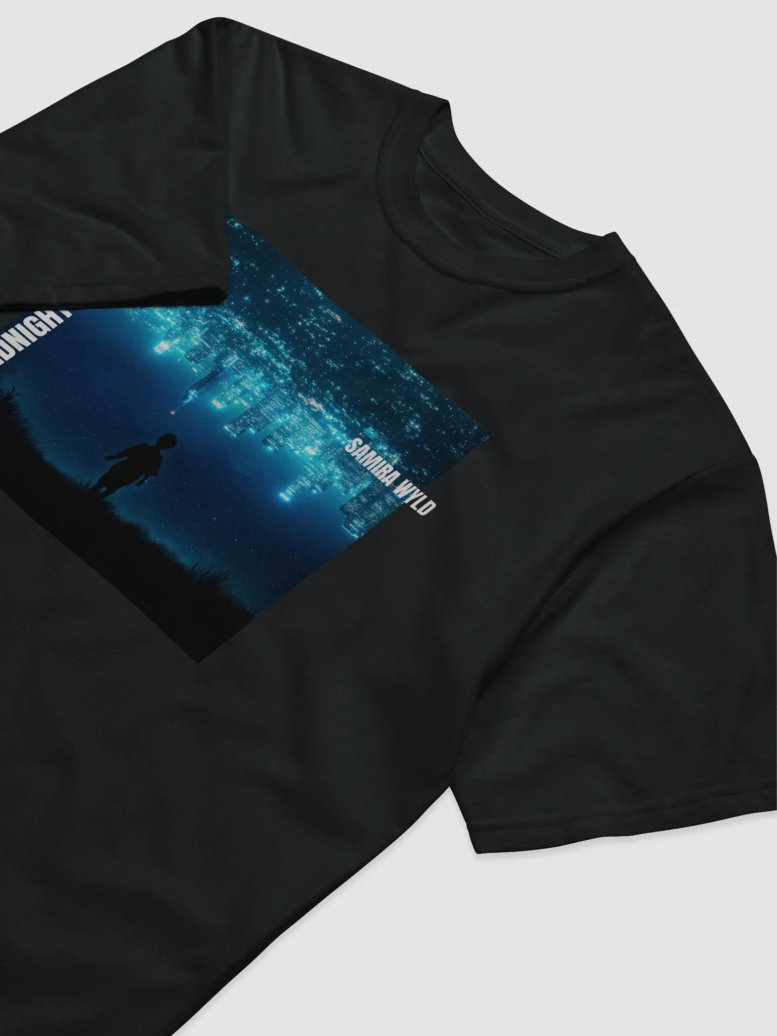MIDNIGHT IN BLOOM (UNISEX) Organic cotton (Black) product image (5)