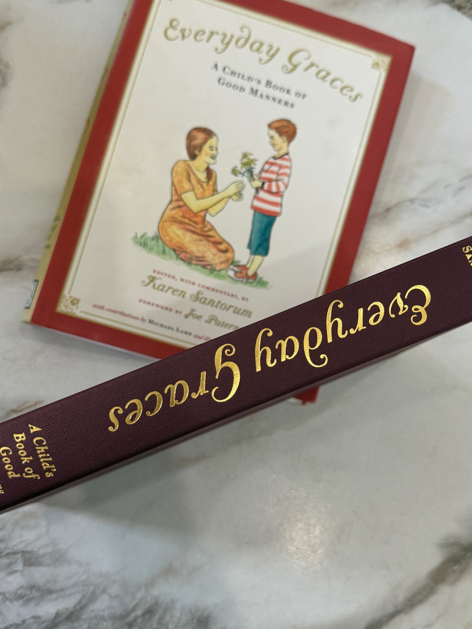 2004 Everyday Graces | A Child’s Book of Good Manners | Karen Santorum | Hardcover with Dust Jacket product image (2)
