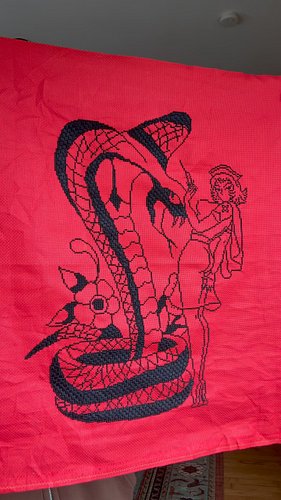 took me just over a month to get all this 310 done 
.
.
.
#crossstitch #pinup #edhardy #tattoo #xstitch