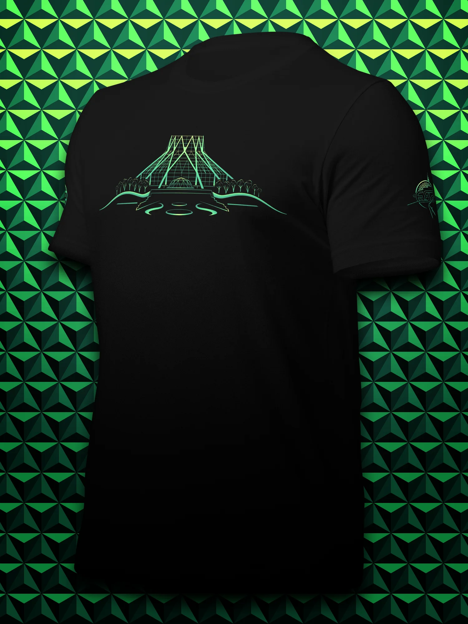 LAND Line Art Unisex T-Shirt product image (3)