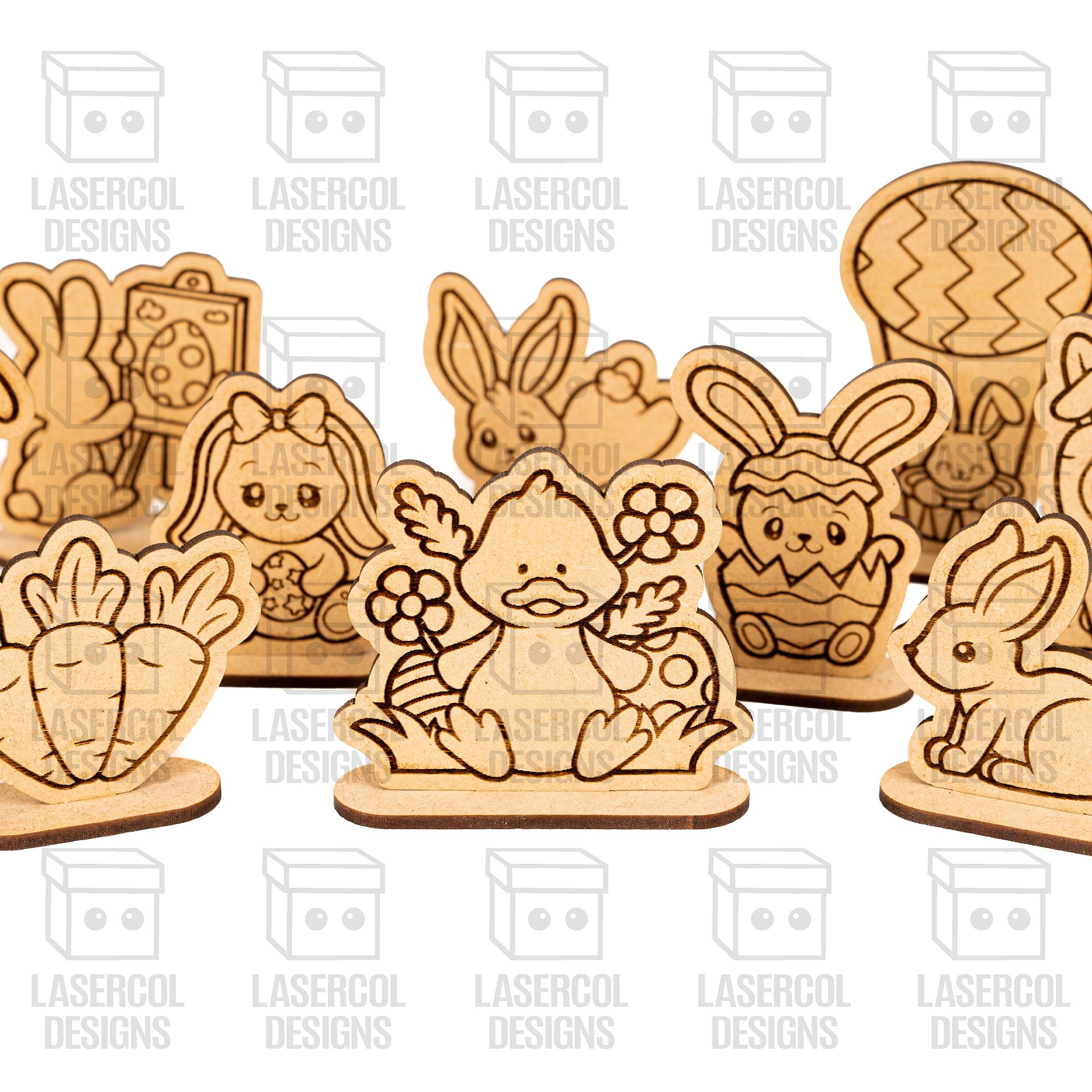 Easter Cutouts With Base Set 2 - Laser Cut Files product image (3)