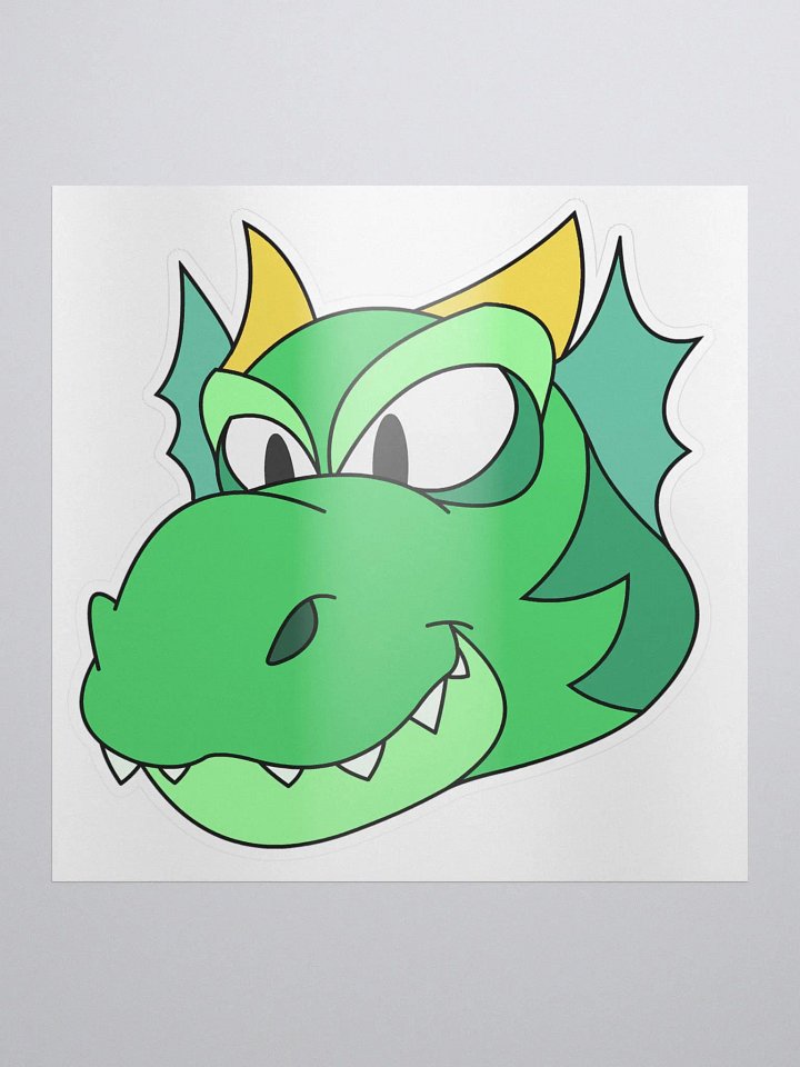 Happy Dragon Green Sticker product image (1)