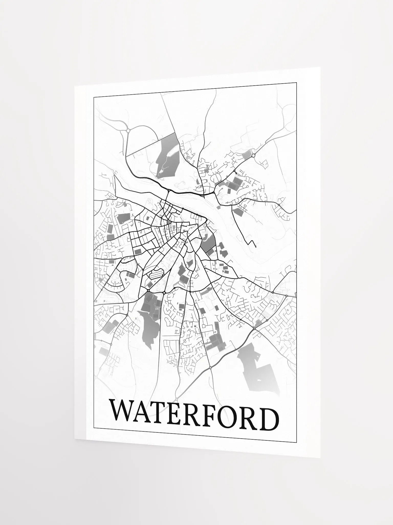 Waterford, Éire, city map print product image (9)
