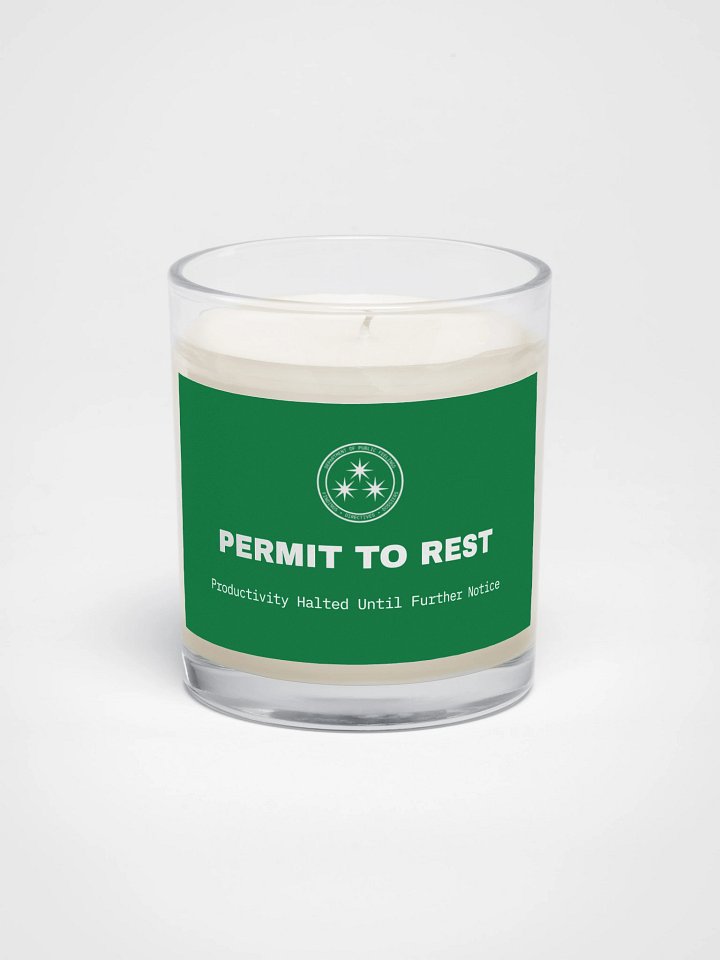 Permit to Rest Candle product image (1)