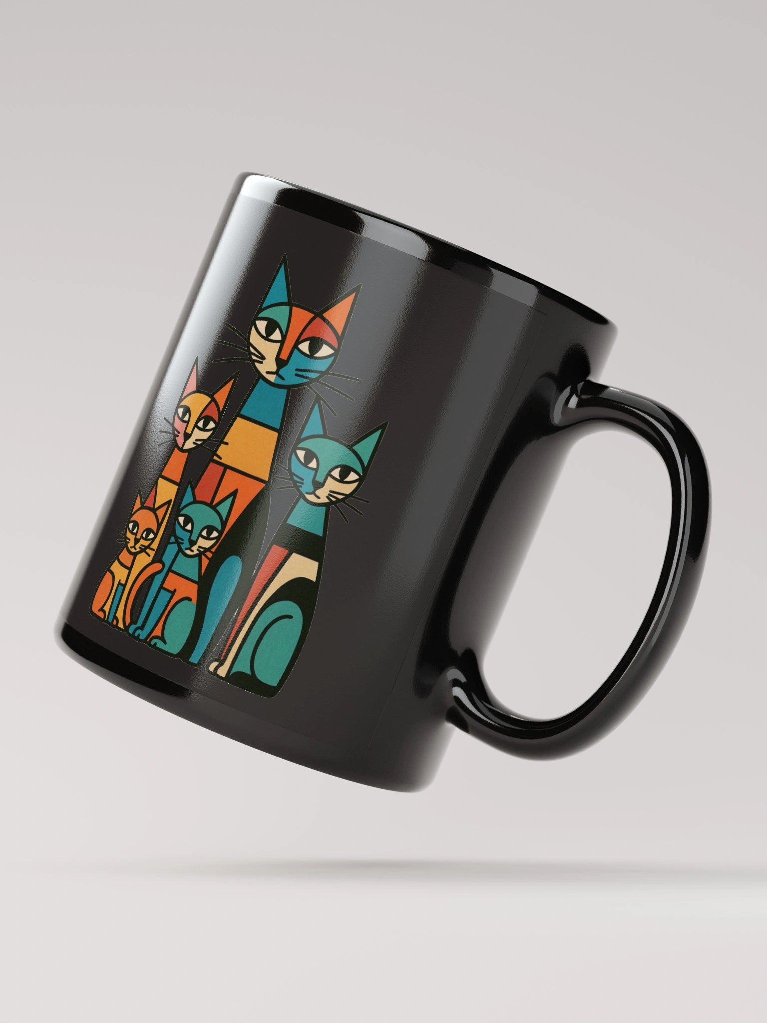 Whimsical Cat Party Mug product image (4)