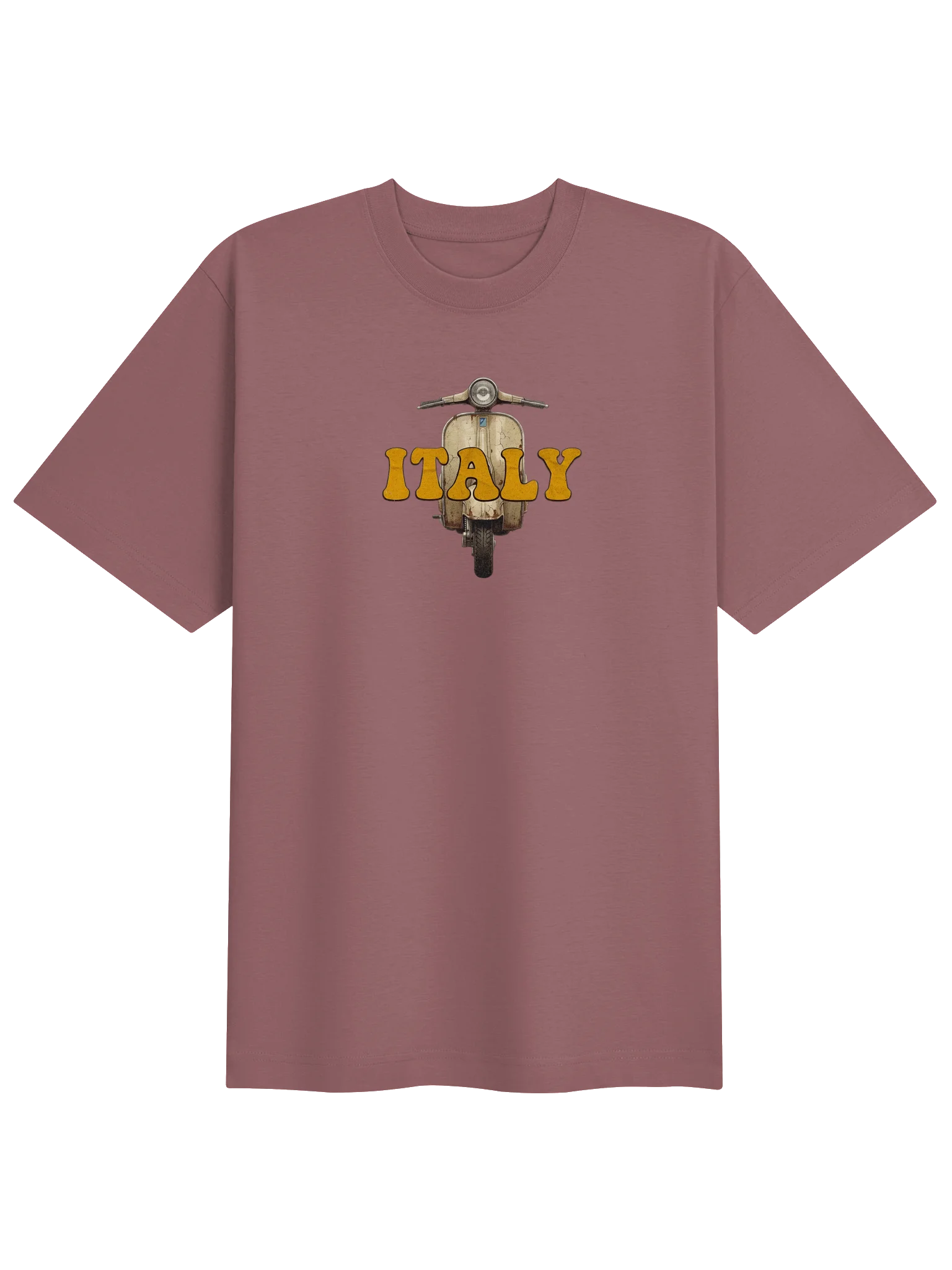 Italy Vintage Scooter Heavyweight T-Shirt – Italian Travel Tee product image (25)