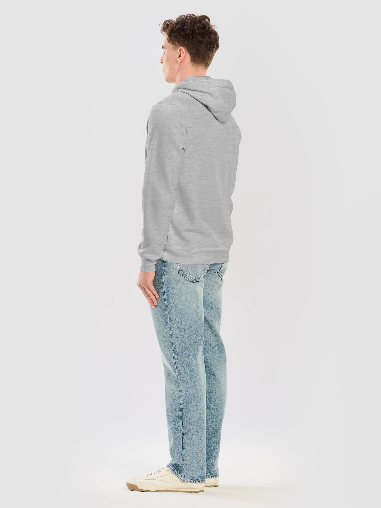 Top Will ™ Grey & Navy Blue Supersoft Hoodie product image (8)