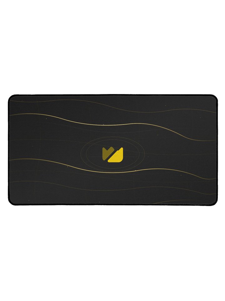 Black & Gold Large Desk Mat 15.5 x 31.5 product image (1)