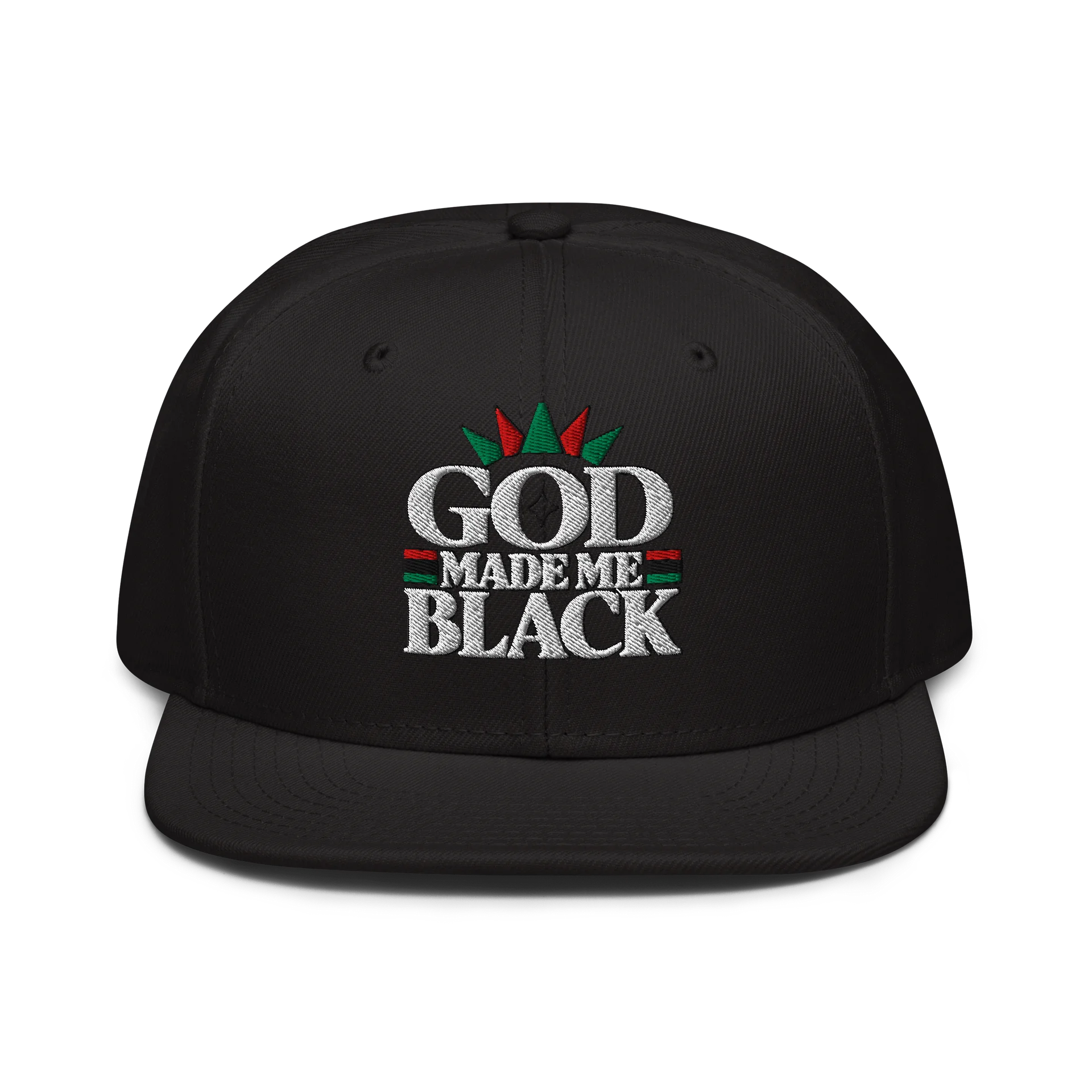 God Made Me Black Logo Hat product image (1)