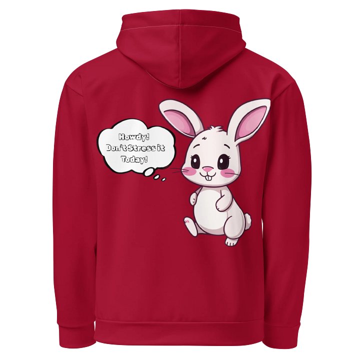 "Don't Stress It" Hoodie (Carmine Red) product image (2)