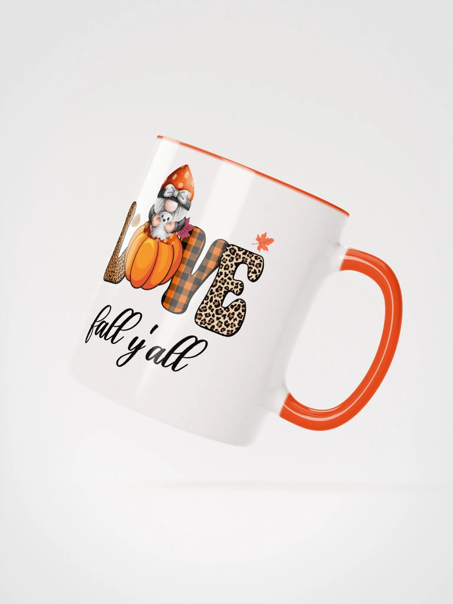 Halloween Gnome and Ghost Love Fall Y'all Mug product image (3)
