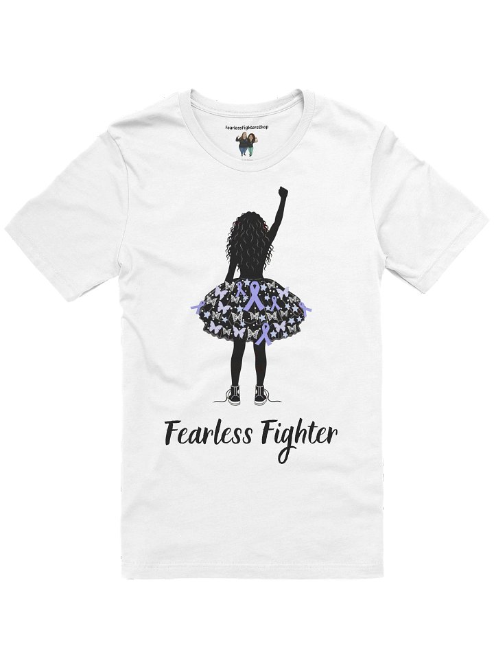 Stomach Cancer - Fearless Fighter Unisex T-Shirt [white] product image (1)