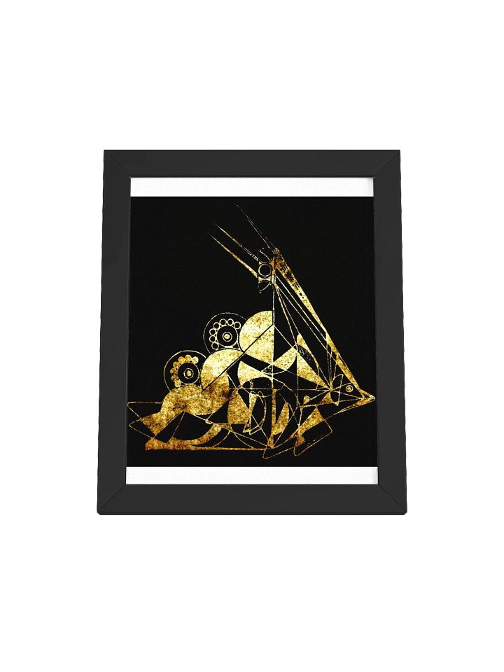 Creatures of the Abyss – Gold Edition – Framed Print product image (1)