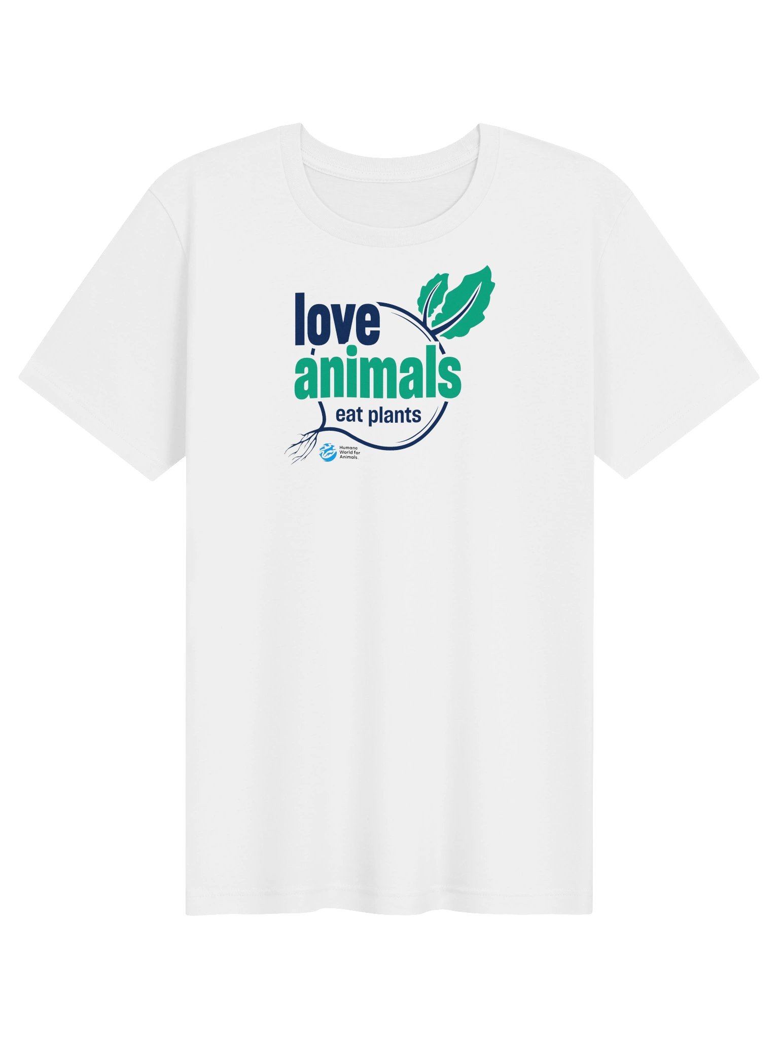 Love animals, eat plants - T-shirt product image (1)