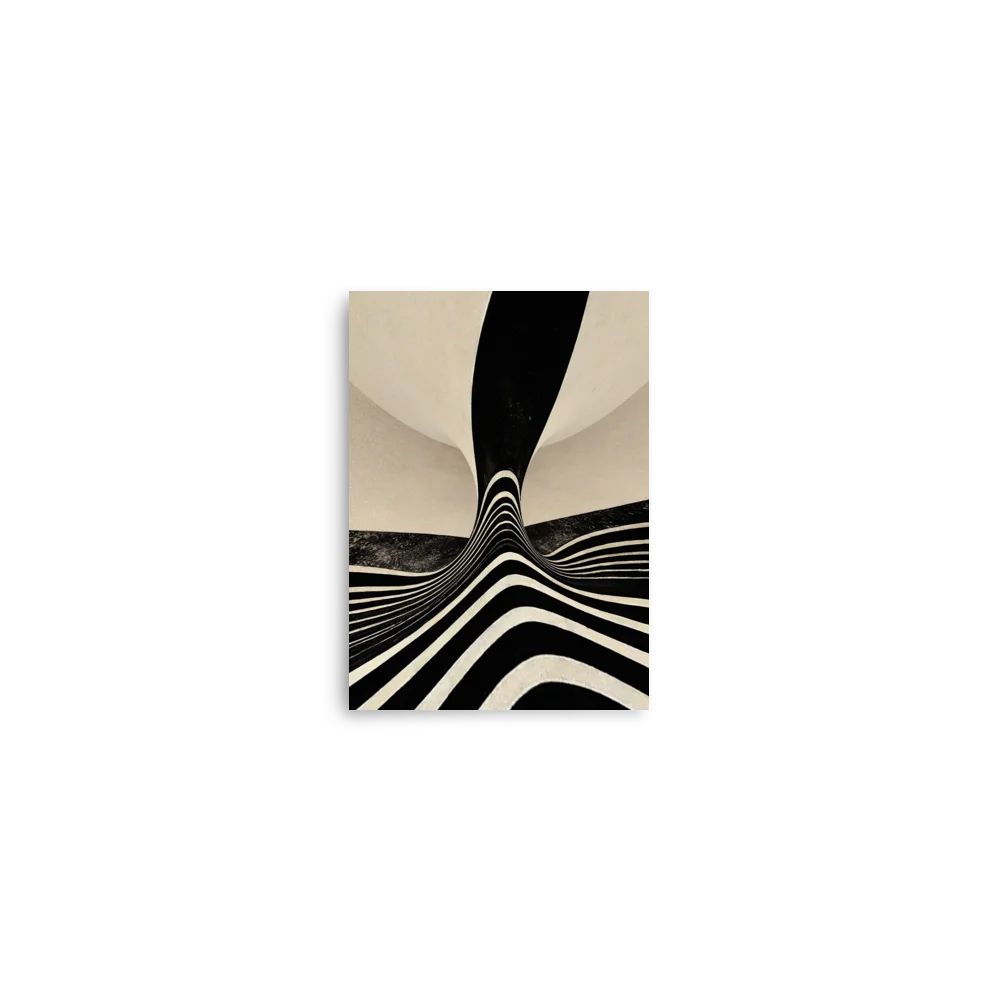 Warped Monochrome Flow Poster product image (13)